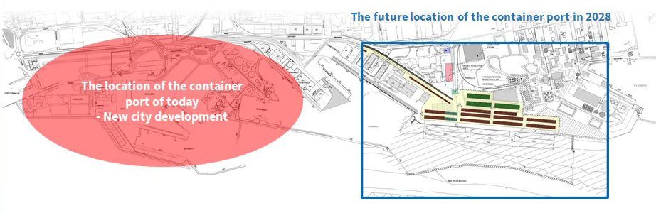 Illustrationmap of the port area