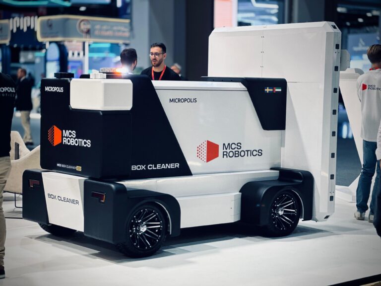 Roboten "Box Cleaner" som ska testas i Helsingborgs Hamn.